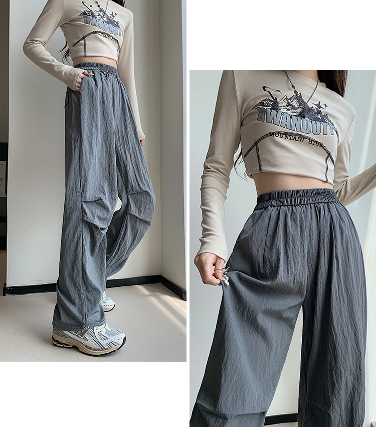 Spring and autumn long pants wide leg pants for women