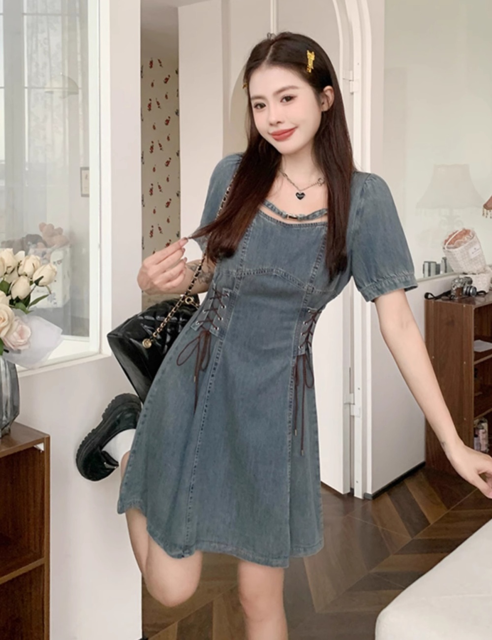 Large yard niche France style dress for women