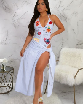 European style swimwear skirt a set for women