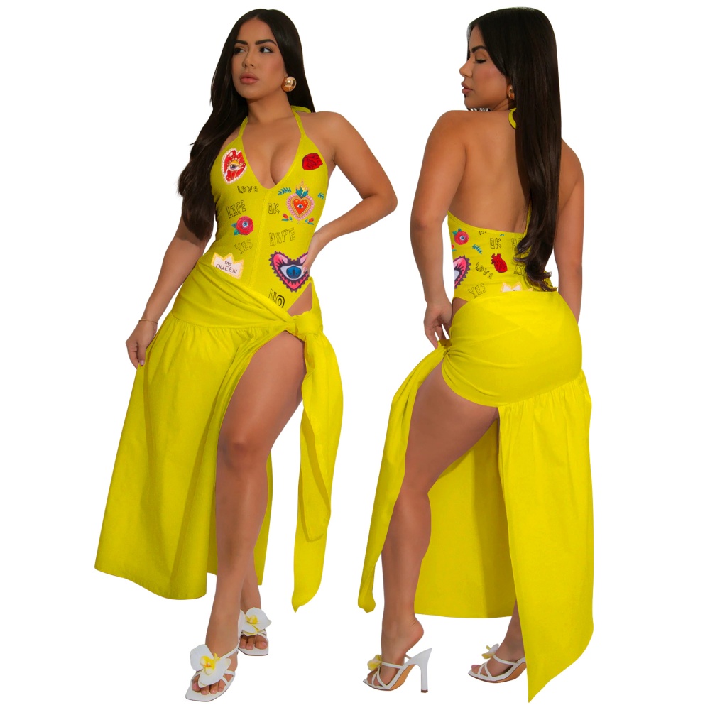 European style swimwear skirt a set for women