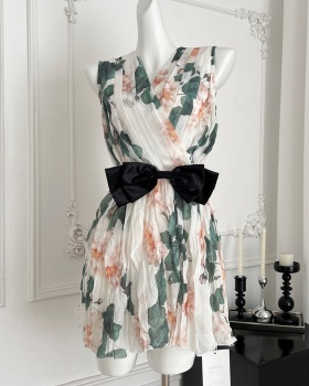 Colors chiffon sleeveless dress sleeveless dress for women