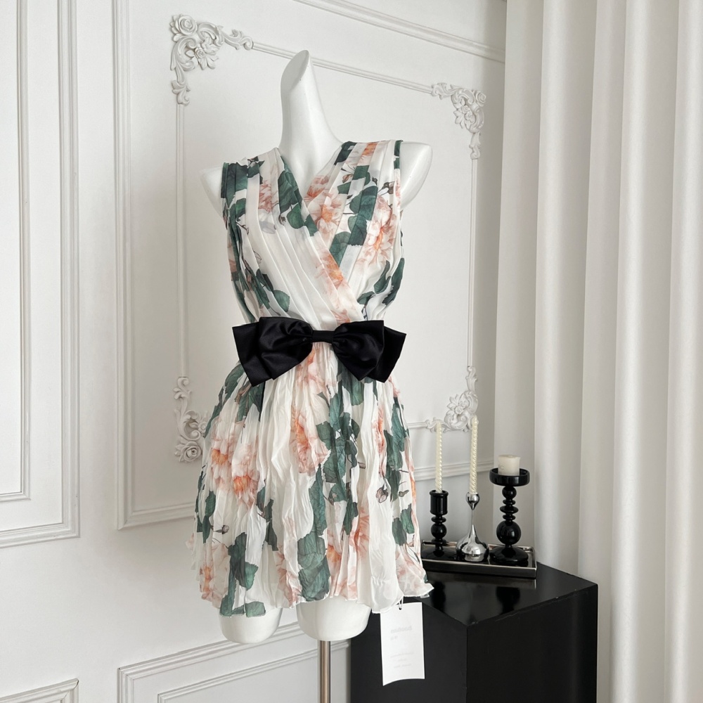 Colors chiffon sleeveless dress sleeveless dress for women