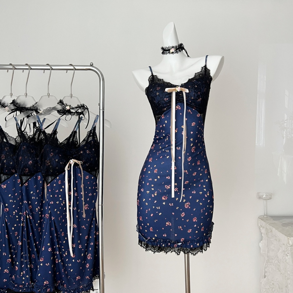 Summer lace slim sexy enticement dress