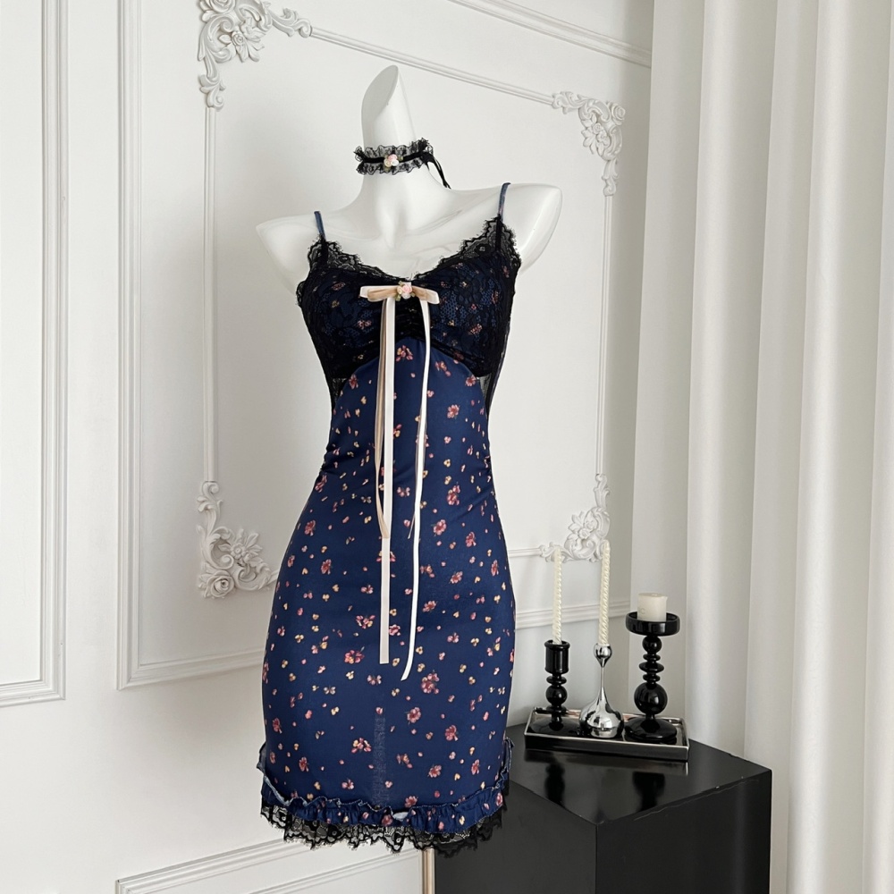 Summer lace slim sexy enticement dress