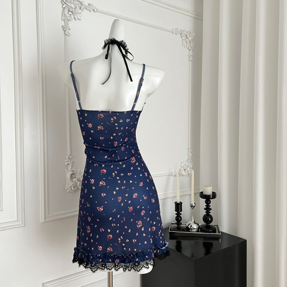 Summer lace slim sexy enticement dress