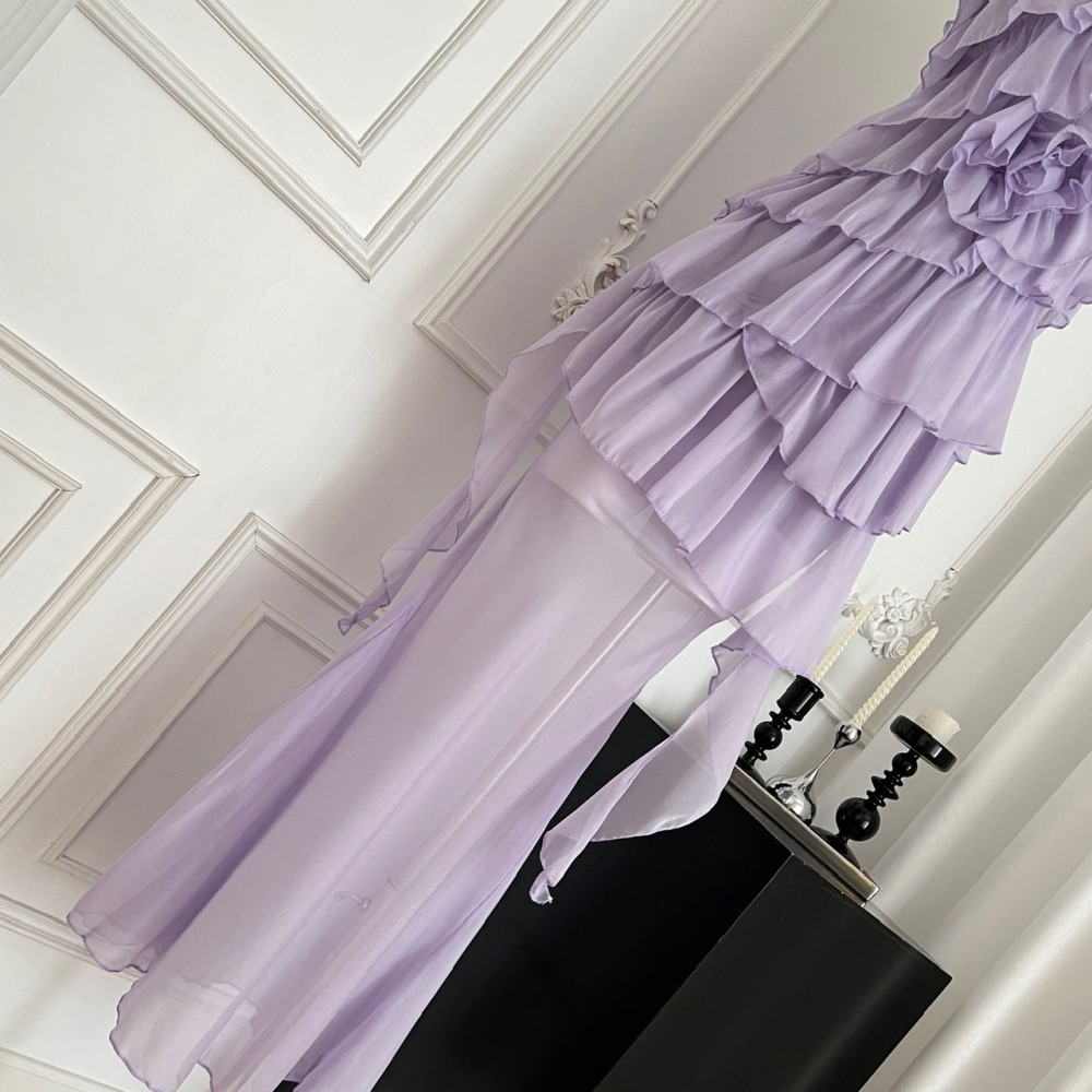 Stereoscopic mermaid vacation long skirt a set