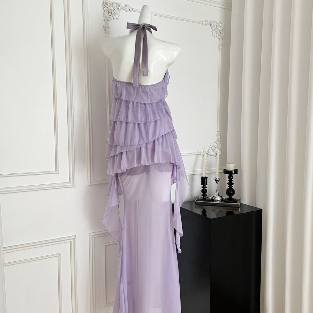 Stereoscopic mermaid vacation long skirt a set