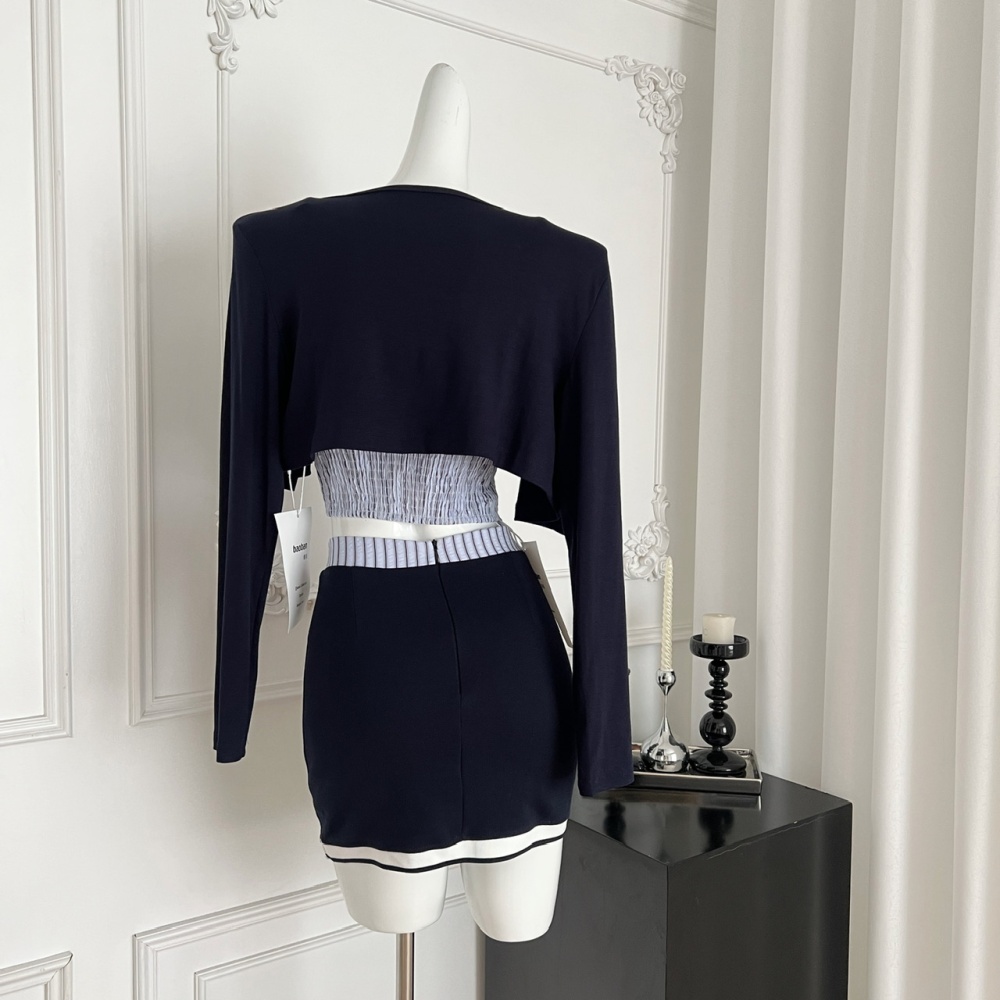College style tops sling cardigan 3pcs set for women