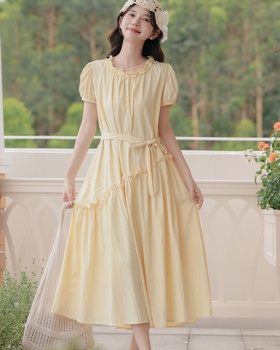 Tender vacation dress slim show young long dress