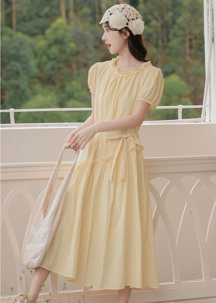 Tender vacation dress slim show young long dress
