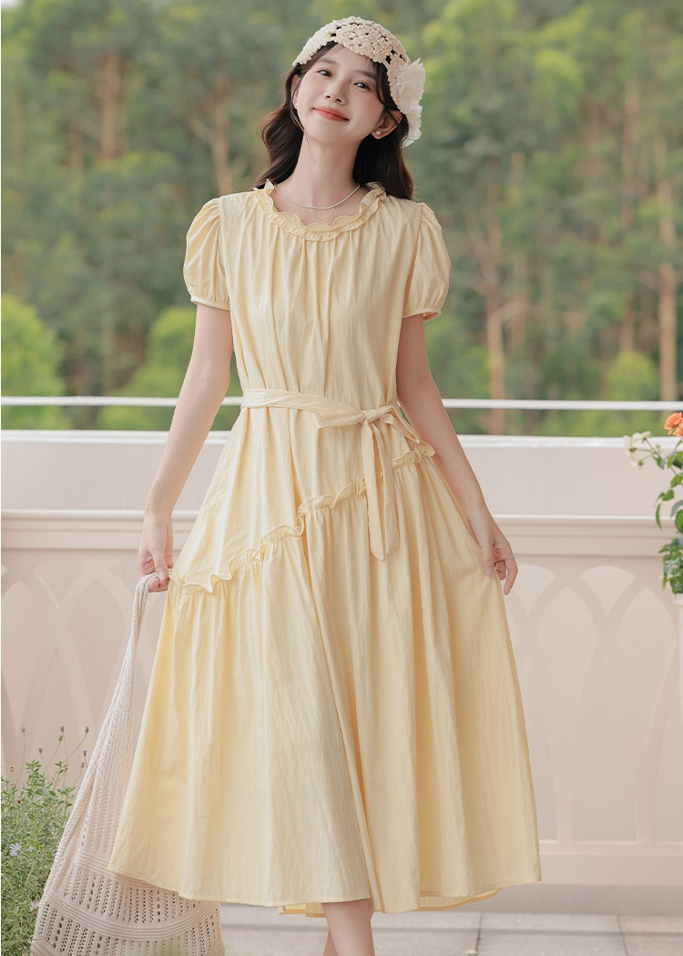 Tender vacation dress slim show young long dress