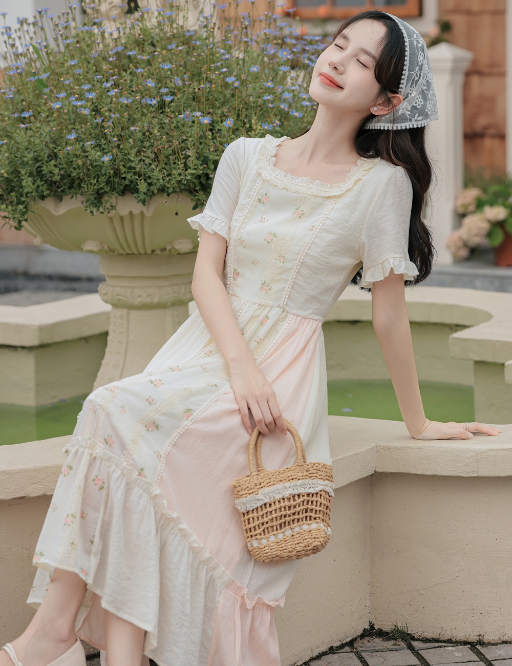 Travel dress slim long dress for women