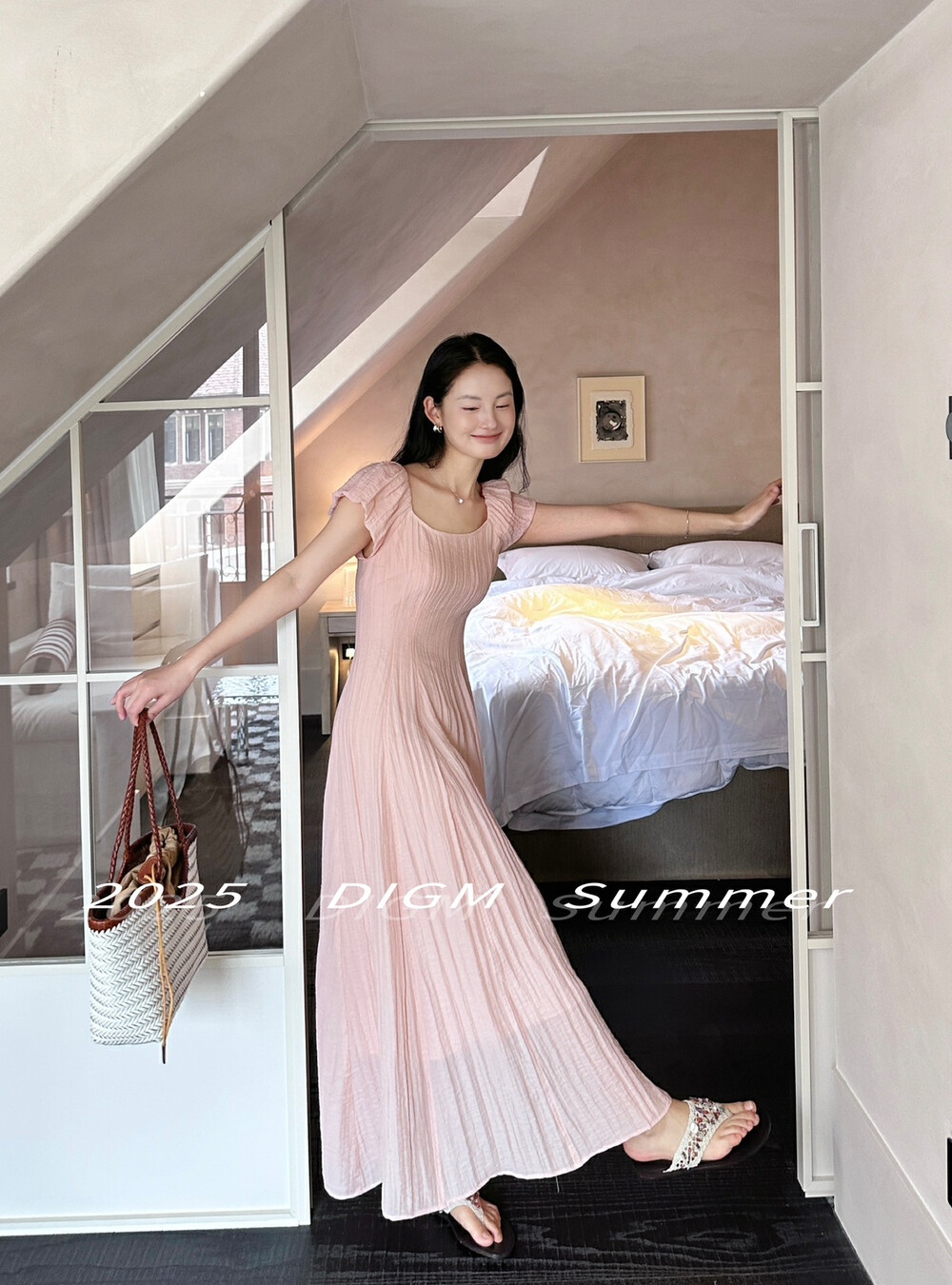 France style fashion all-match simple dress