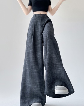 Drape all-match suit pants slim long pants for women