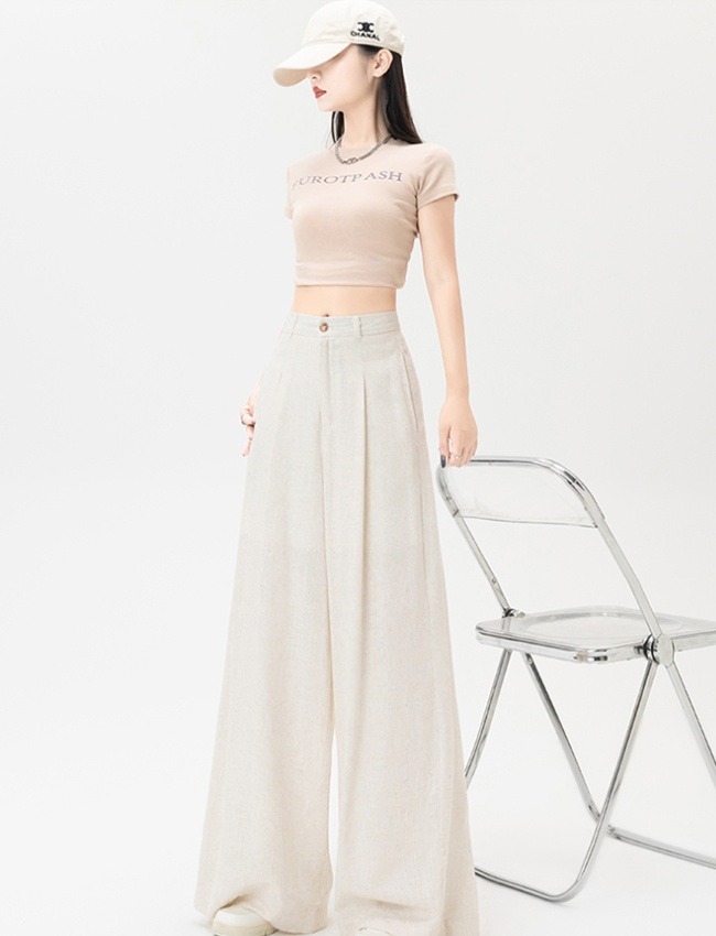 Drape all-match suit pants slim long pants for women