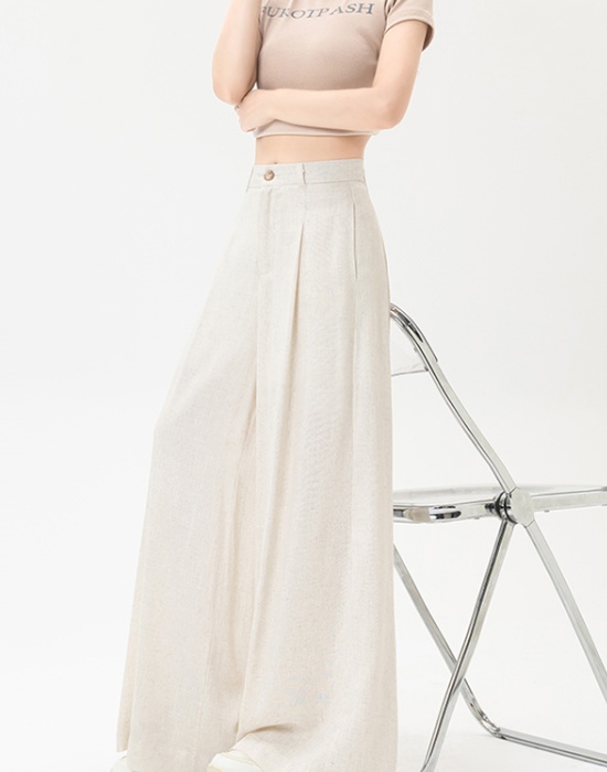 Drape all-match suit pants slim long pants for women