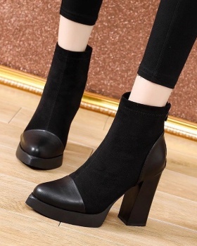 Autumn and winter short boots thick boots for women