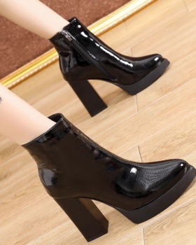 Low cylinder fashion short boots autumn and winter boots