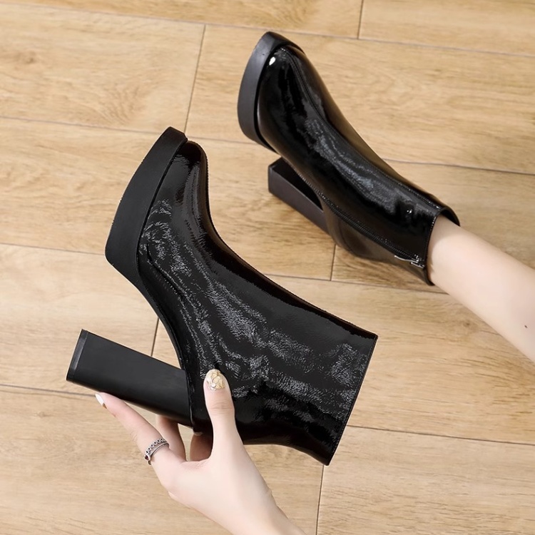 Low cylinder fashion short boots autumn and winter boots