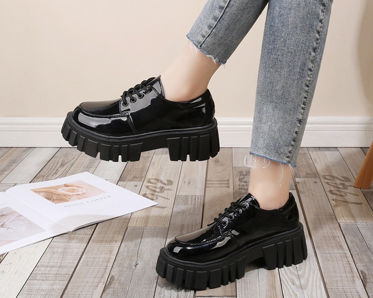 Frenum thick crust shoes small leather shoes for women