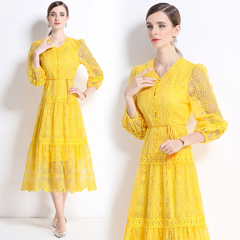 Elegant dress ladies long dress for women