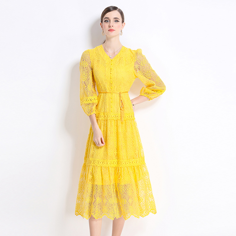 Elegant dress ladies long dress for women
