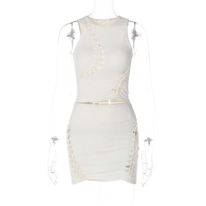 Fashion skirt spring and summer tops a set for women
