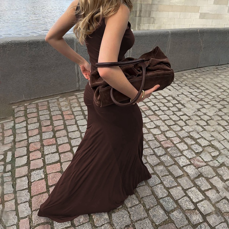 Pure fold fashion skirt slim European style vest a set