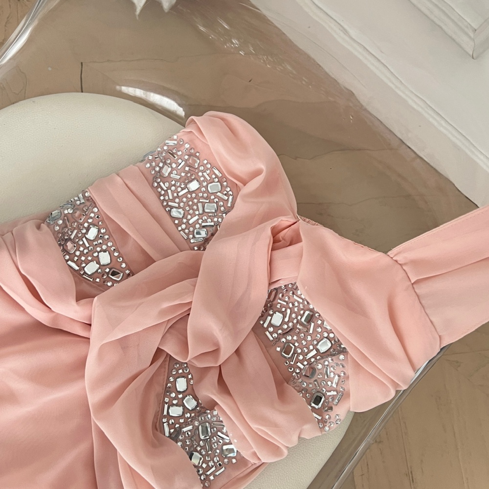 Rhinestone shoulder inside the ride summer tops for women