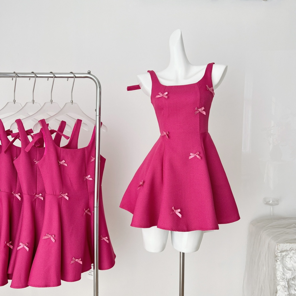 Was white umbrella swing summer sleeveless dress