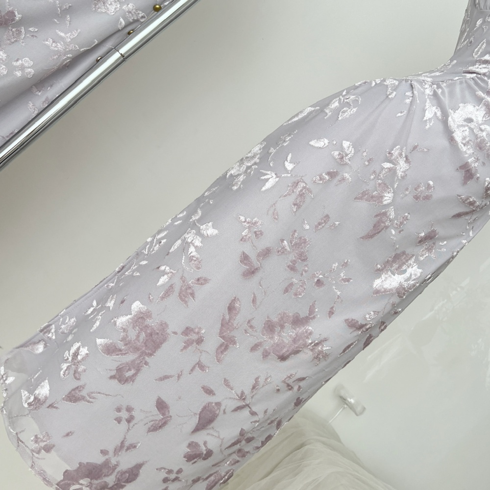 Chinese style dress jacquard cheongsam for women