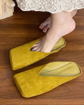 Niche shoes wears outside slippers for women