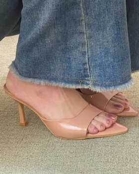 Pointed sexy sandals high-heeled slippers for women
