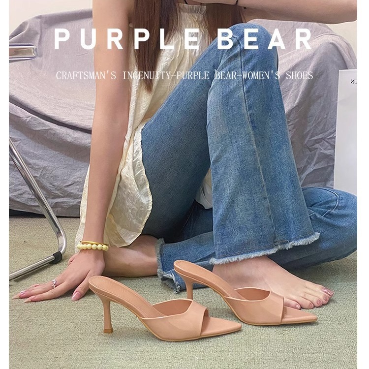 Pointed sexy sandals high-heeled slippers for women