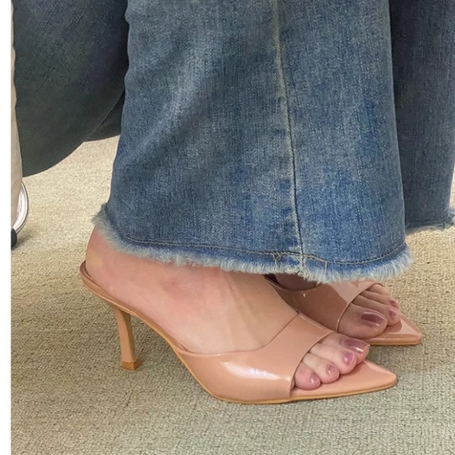Pointed sexy sandals high-heeled slippers for women