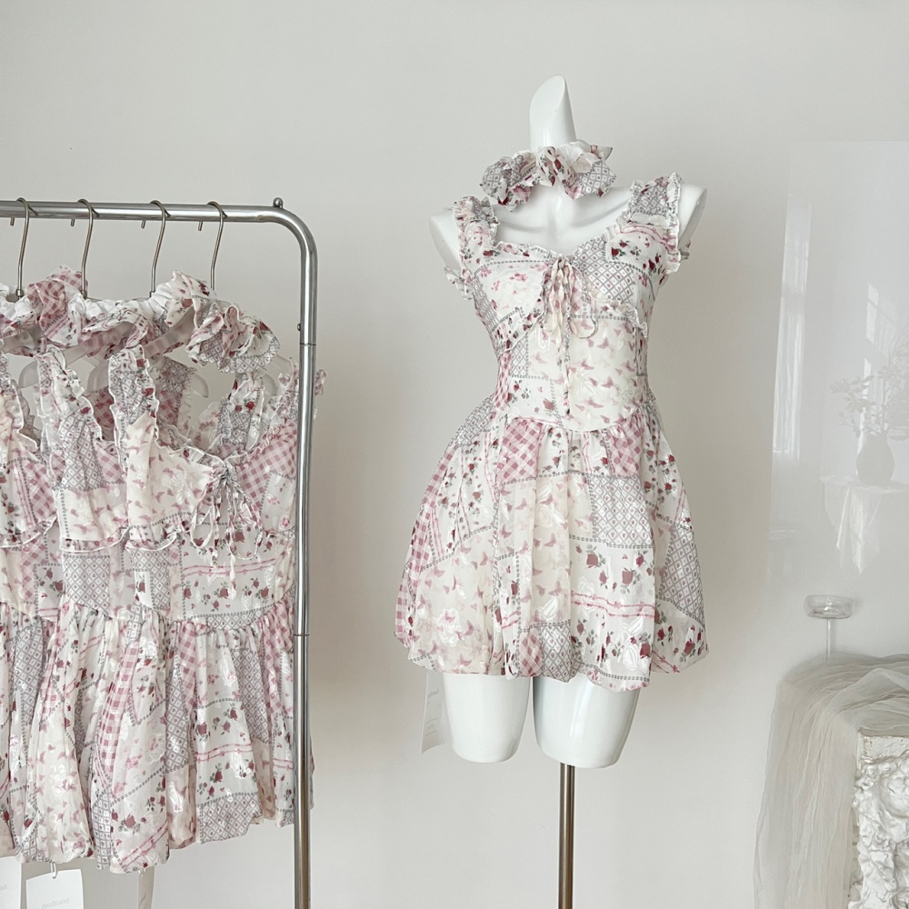 Sling enticement floral summer dress