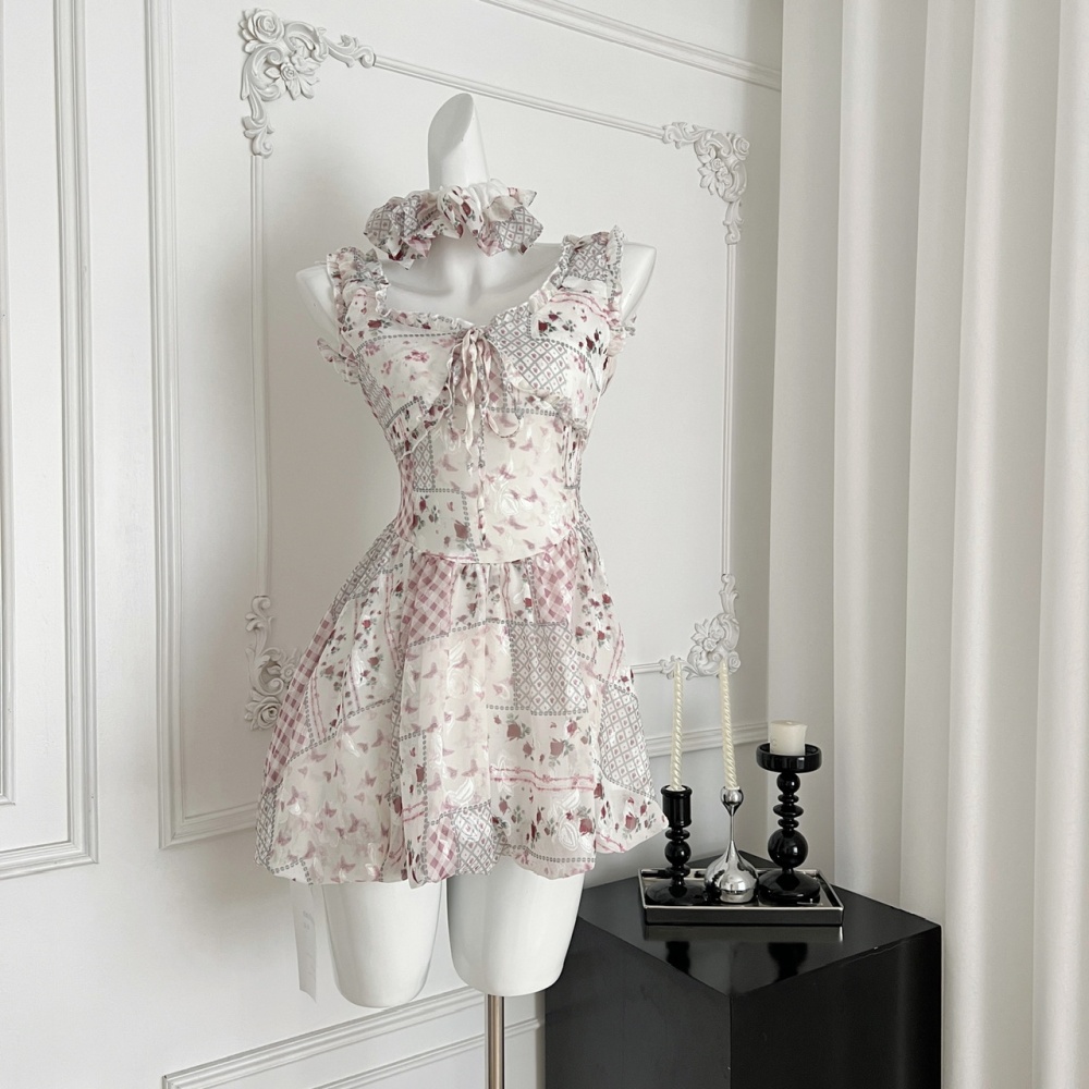 Sling enticement floral summer dress