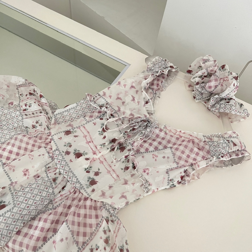 Sling enticement floral summer dress