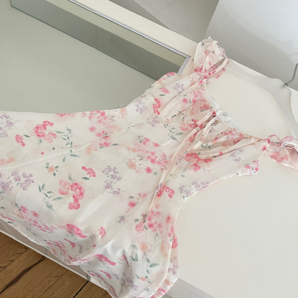 Boats sleeve wear romantic dress for women