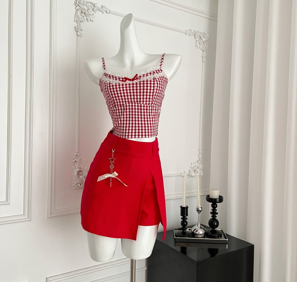 Sweetheart spicegirl tops slim enticement skirt 2pcs set
