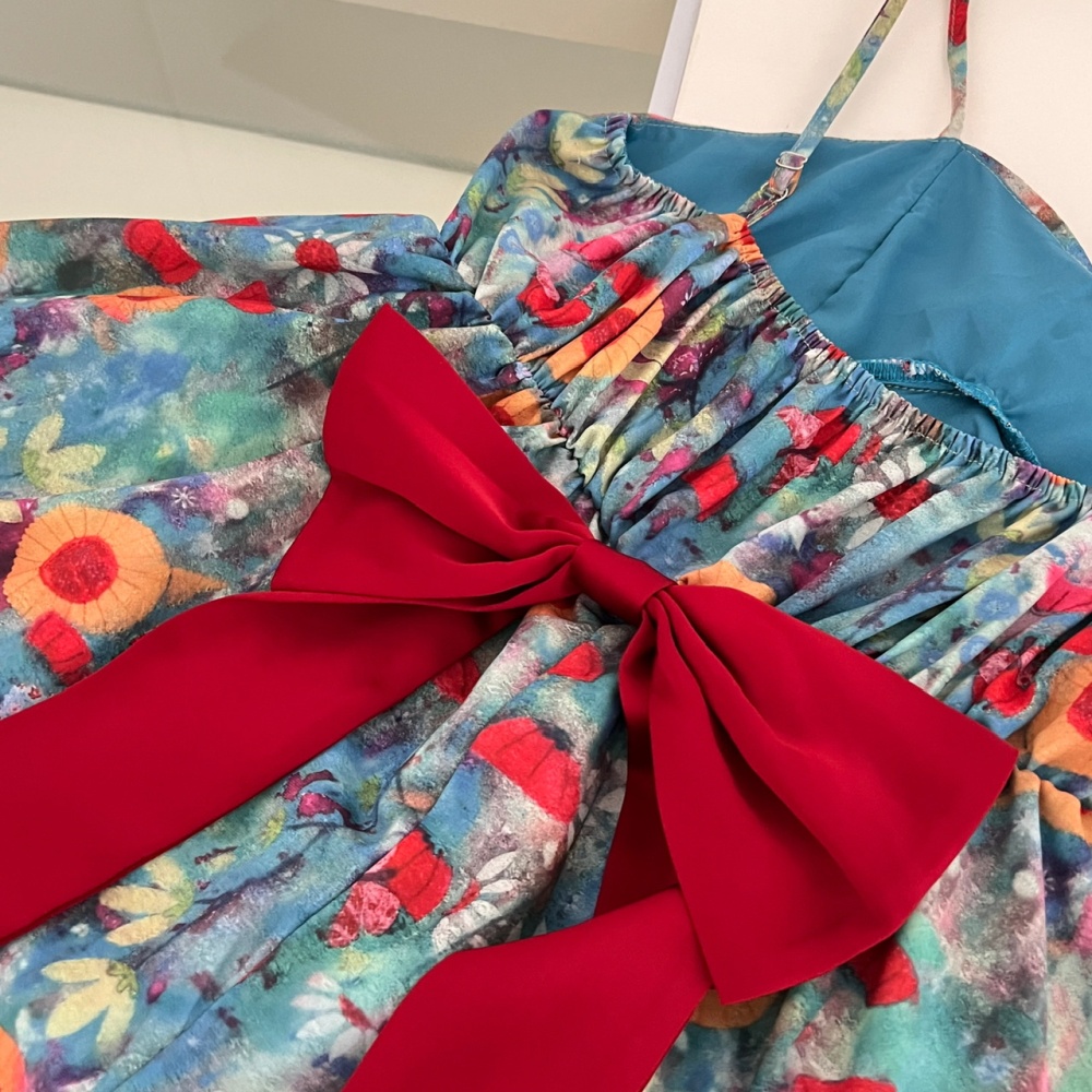 Summer spicegirl slim doll shirt sling floral tops