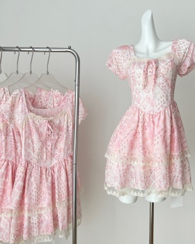 Floral gauze maiden dress