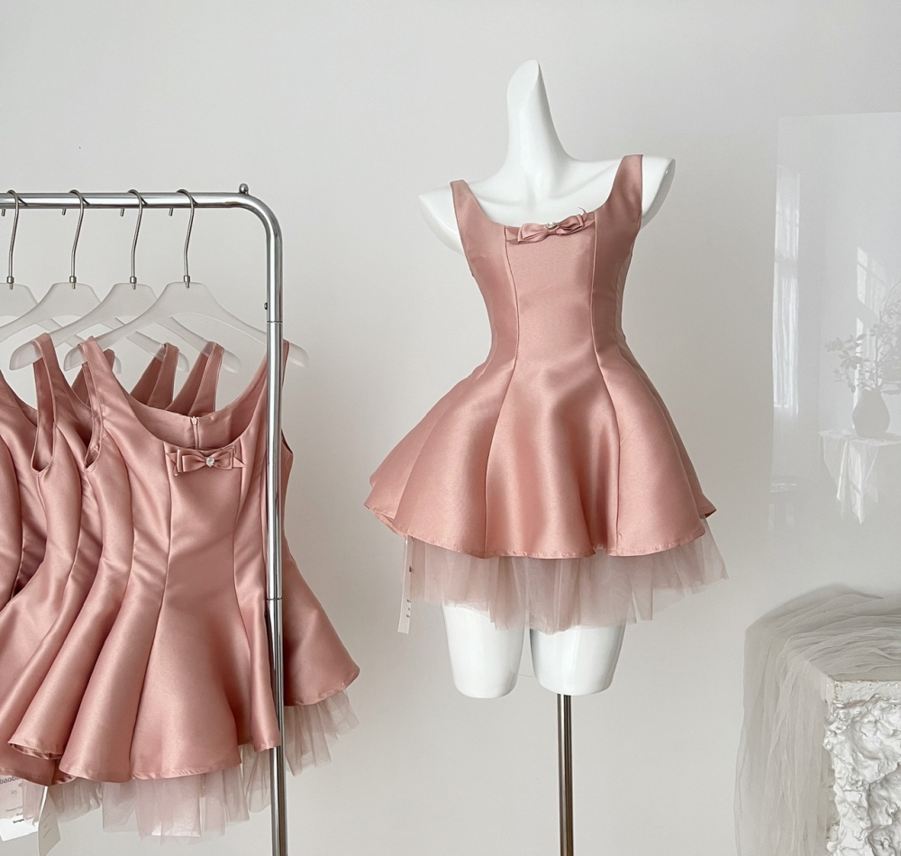 Pinched waist swan dress sweet princess ballet Sexy underwear