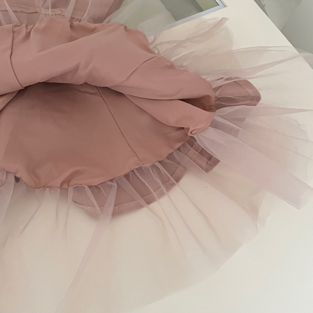 Pinched waist swan dress sweet princess ballet Sexy underwear
