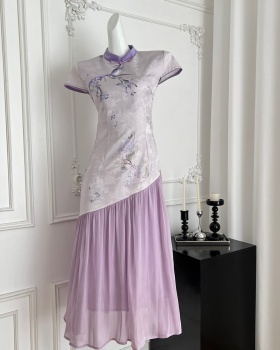Summer Chinese style dress temperament slim long dress