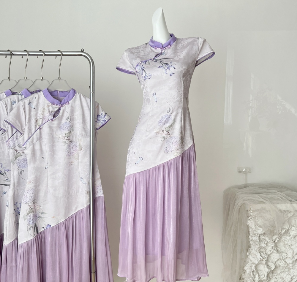 Summer Chinese style dress temperament slim long dress