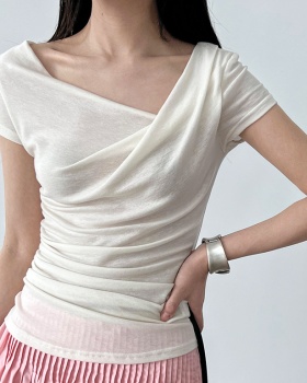 Summer tops thin T-shirt for women