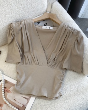 Slim short sleeve T-shirt summer niche tops for women
