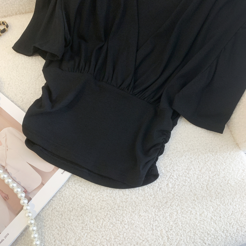Slim short sleeve T-shirt summer niche tops for women
