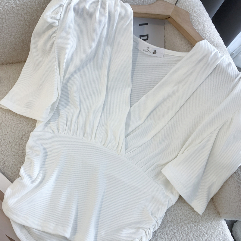 Slim short sleeve T-shirt summer niche tops for women